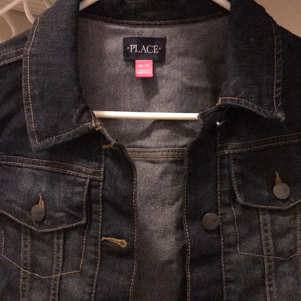 Blue denim jacket size 14